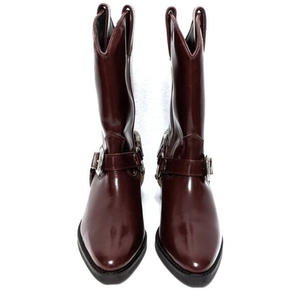 NWOB FREE PEOPLE Ridge Leather Western Boots 37 - Picture 4 of 13